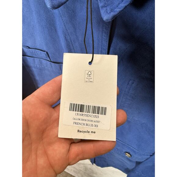 Reformation Callum Denim Chore Jacket Woman’s Size XS - Picture 8 of 12